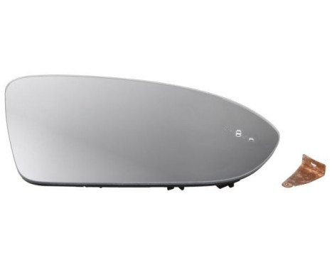 Mirror glass, exterior mirror