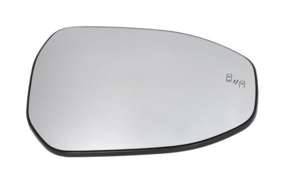 Mirror glass, exterior mirror