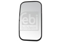 Mirror glass for wide-angle mirror