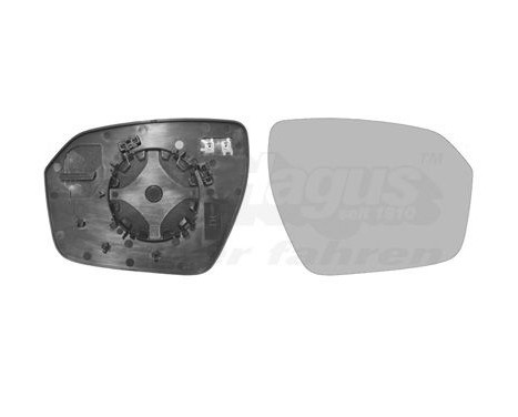 Mirror Glass, outside mirror 0251838 Hagus