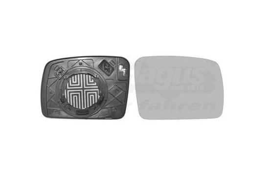 Mirror Glass, outside mirror 0255838 Hagus