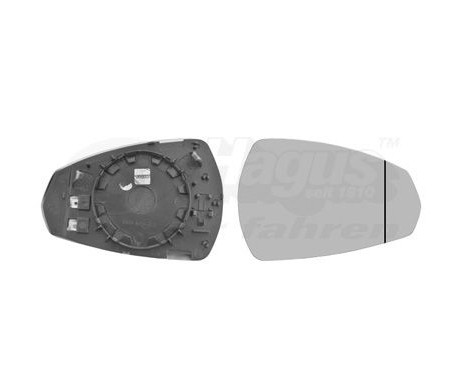 Mirror Glass, outside mirror 0335838 Hagus