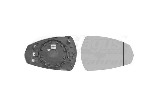 Mirror Glass, outside mirror 0335838 Hagus