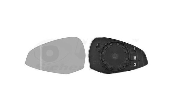 Mirror Glass, outside mirror 0346837 Hagus