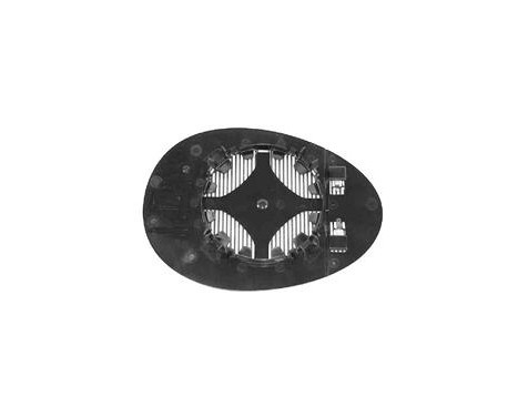 Mirror Glass, outside mirror 0506837 Hagus