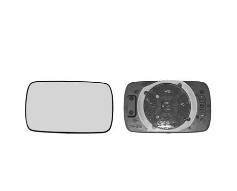 Mirror Glass, outside mirror 0620831 Hagus