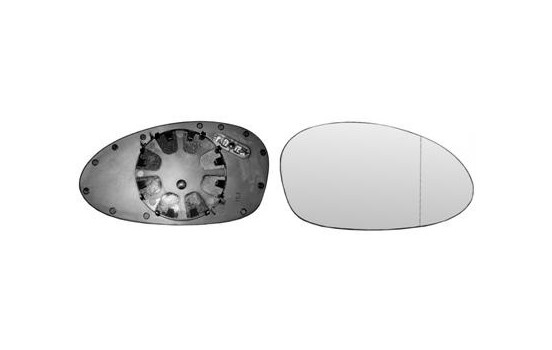 Mirror Glass, outside mirror 0657838 Hagus