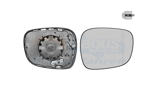 Mirror Glass, outside mirror 0681866U Hagus