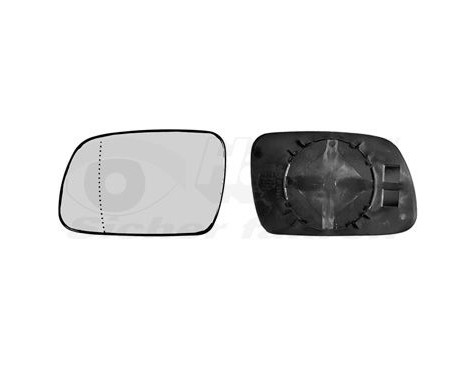 Mirror Glass, outside mirror 0956831 Hagus, Image 2