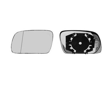 Mirror Glass, outside mirror 0956835 Hagus