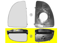 Mirror Glass, outside mirror 1747833 Hagus