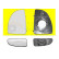 Mirror Glass, outside mirror 1747838 Hagus, Thumbnail 2