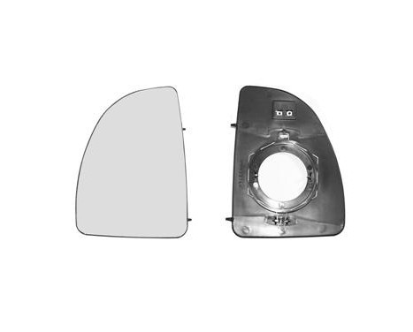 Mirror Glass, outside mirror 1747838 Hagus