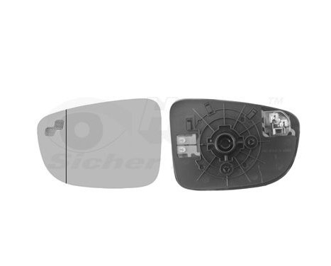 Mirror Glass, outside mirror 2766837 Hagus