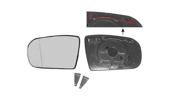 Mirror Glass, outside mirror 3029837 Hagus