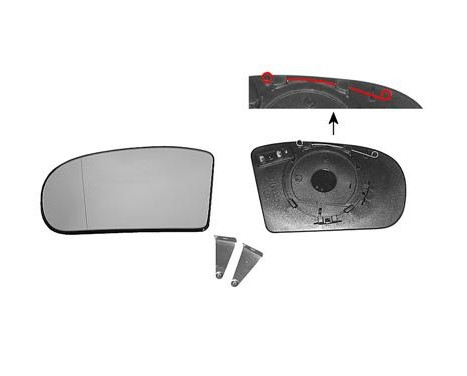 Mirror Glass, outside mirror 3032838 Hagus