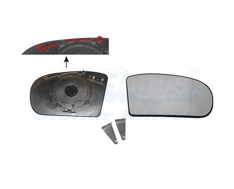 Mirror Glass, outside mirror 3032838 Hagus, Image 3