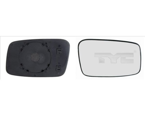Mirror Glass, outside mirror 338-0005-1 TYC