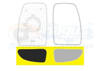 Mirror Glass, outside mirror 3799834 Hagus