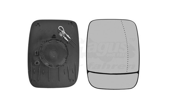 Mirror Glass, outside mirror 3891838 Hagus