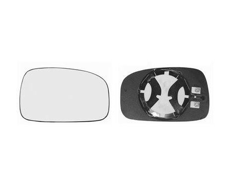 Mirror Glass, outside mirror 4038837 Hagus