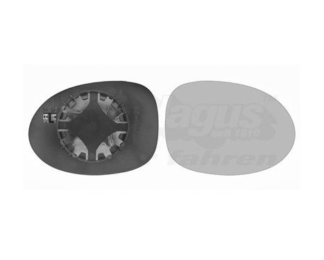Mirror Glass, outside mirror 4343838 Hagus