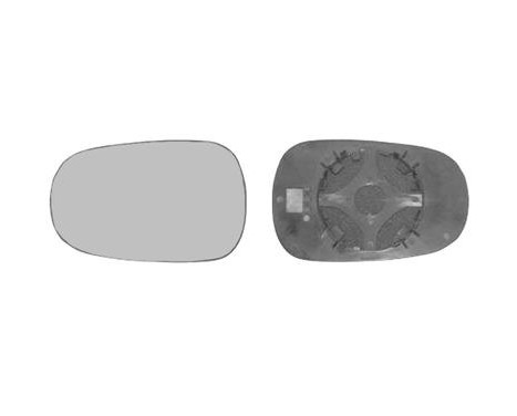 Mirror Glass, outside mirror 4366832 Hagus