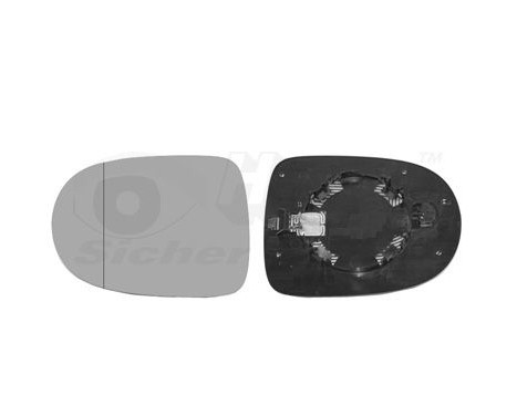 Mirror Glass, outside mirror 4372831 Hagus
