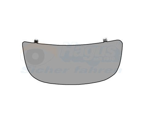 Mirror Glass, outside mirror 4394833 Hagus, Image 2