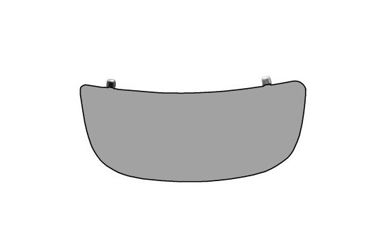 Mirror Glass, outside mirror 4394834 Hagus
