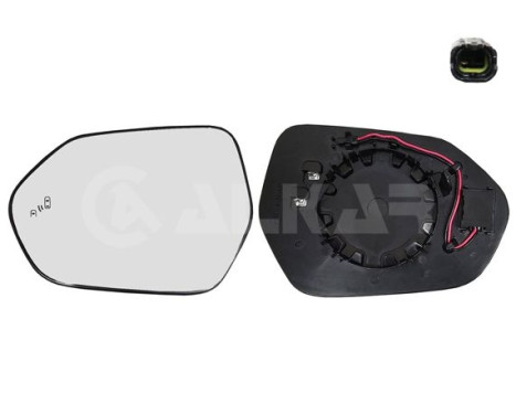 Mirror glass, outside mirror 6435017 Alkar