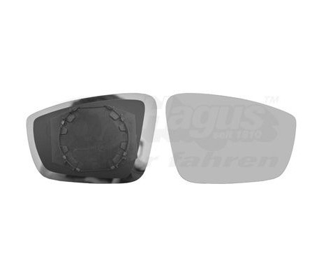Mirror Glass, outside mirror 7617832 Hagus