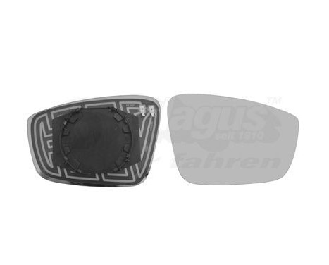 Mirror Glass, outside mirror 7617838 Hagus
