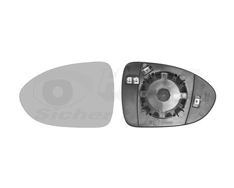 Mirror Glass, outside mirror 8323837 Hagus