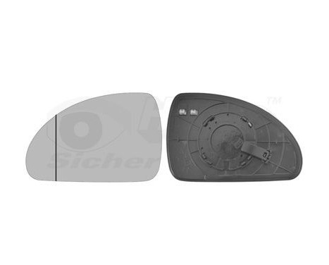 Mirror Glass, outside mirror 8353837 Hagus