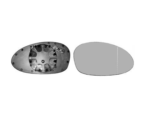 Mirror Glass, outside mirror HAGUS 0657836 Van Wezel