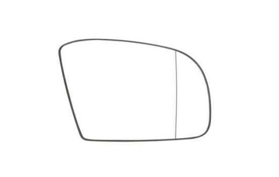 Mirror glass, outside mirror