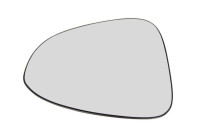 Mirror glass, outside mirror