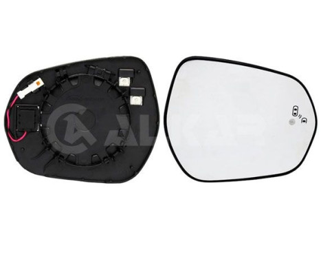 Mirror glass, Wing mirror 6436743 Alkar