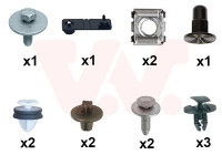 FRONT MUDGUARD MOUNTING KIT 0963796 Van Wezel