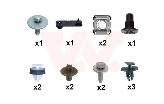 FRONT MUDGUARD MOUNTING KIT 0963796 Van Wezel