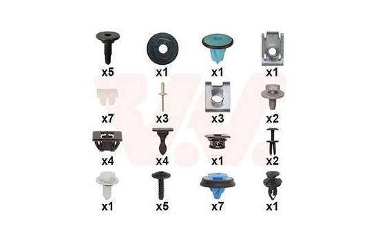 FRONT MUDGUARD MOUNTING KIT 0983796 Van Wezel