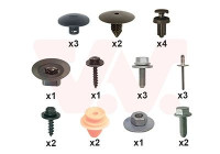 FRONT MUDGUARD MOUNTING KIT 1528796 Van Wezel