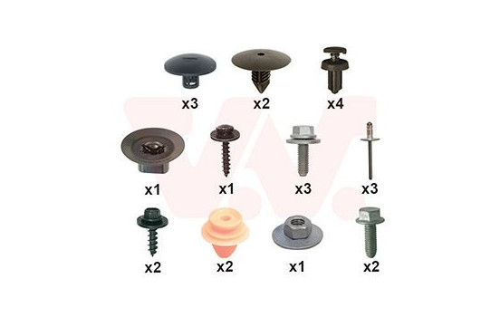 FRONT MUDGUARD MOUNTING KIT 1528796 Van Wezel