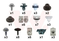 FRONT MUDGUARD MOUNTING KIT 3722796 Van Wezel