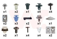 FRONT MUDGUARD MOUNTING KIT 4075796 Van Wezel