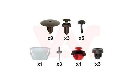 FRONT MUDGUARD MOUNTING KIT 4422796 Van Wezel