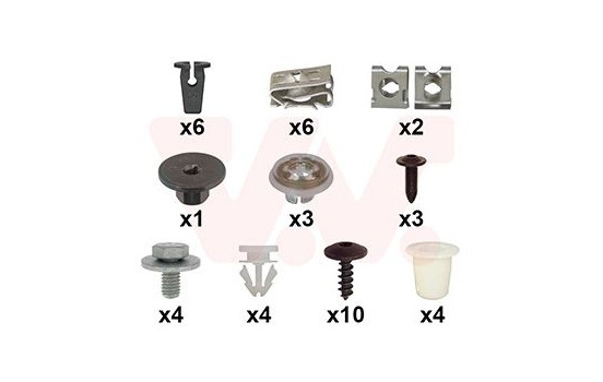 FRONT MUDGUARD MOUNTING KIT 4907796 Van Wezel