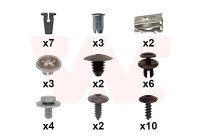 FRONT MUDGUARD MOUNTING KIT 4929796 Van Wezel