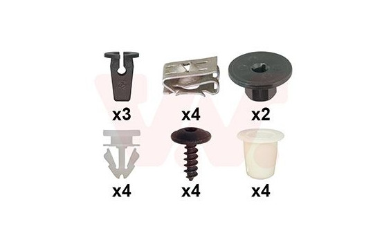 FRONT MUDGUARD MOUNTING KIT 7644796 Van Wezel